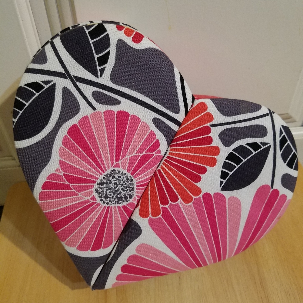 Vera Bradley Heart shaped Jewelry Box